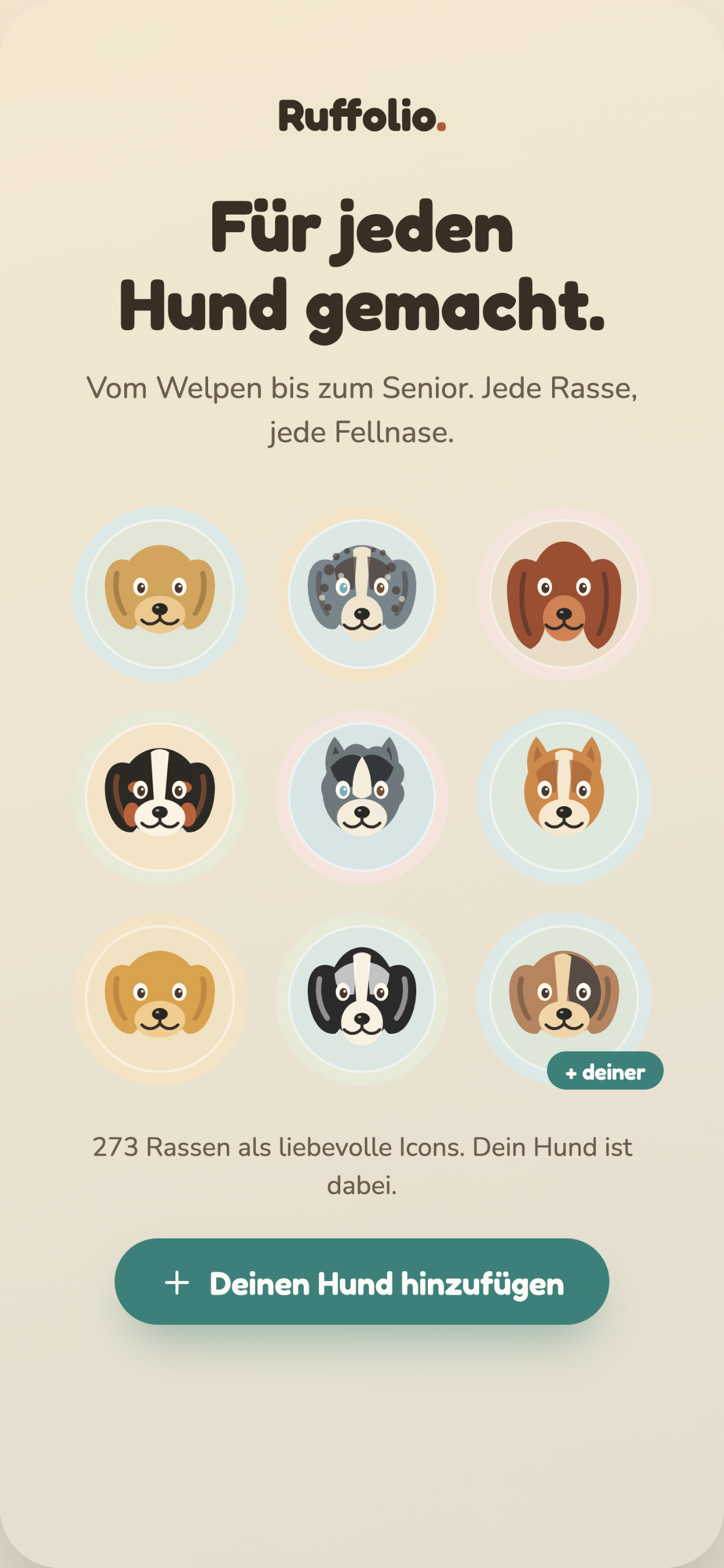 Für jeden Hund gemacht – 273 Rassen als liebevolle Icons